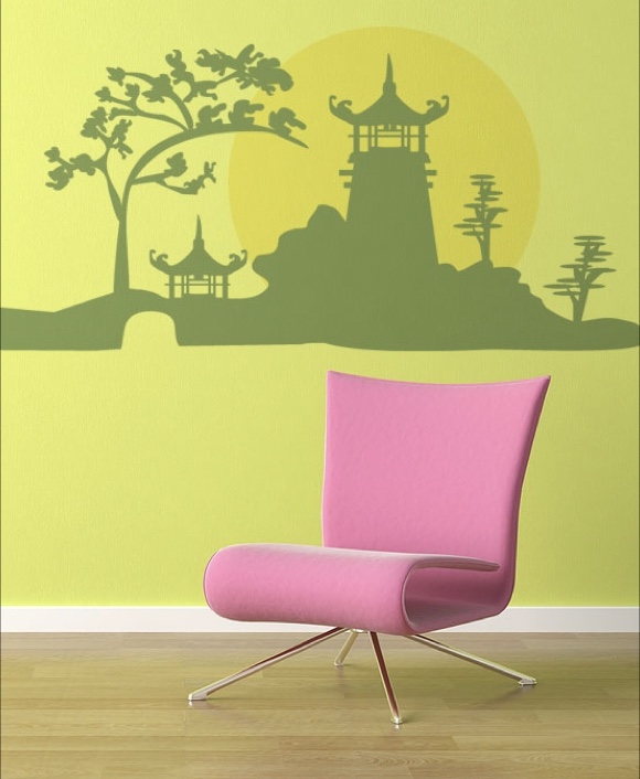 Landschaft mit Türmchen